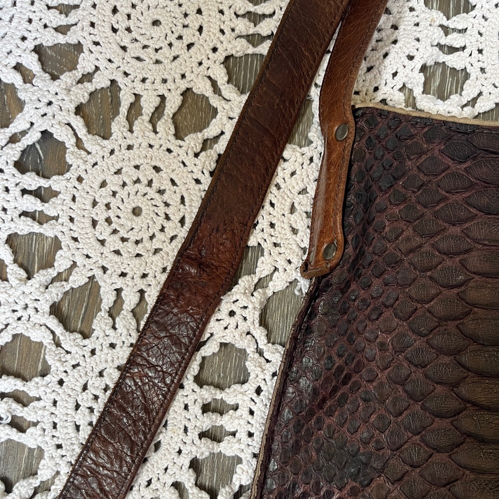 B.May Python Crossbody Messenger Bag - Picture 9 of 12